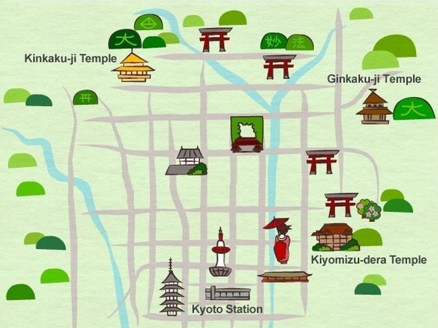Plan von Kyoto