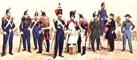 Uniformen nach der Ordonnanz 1852
